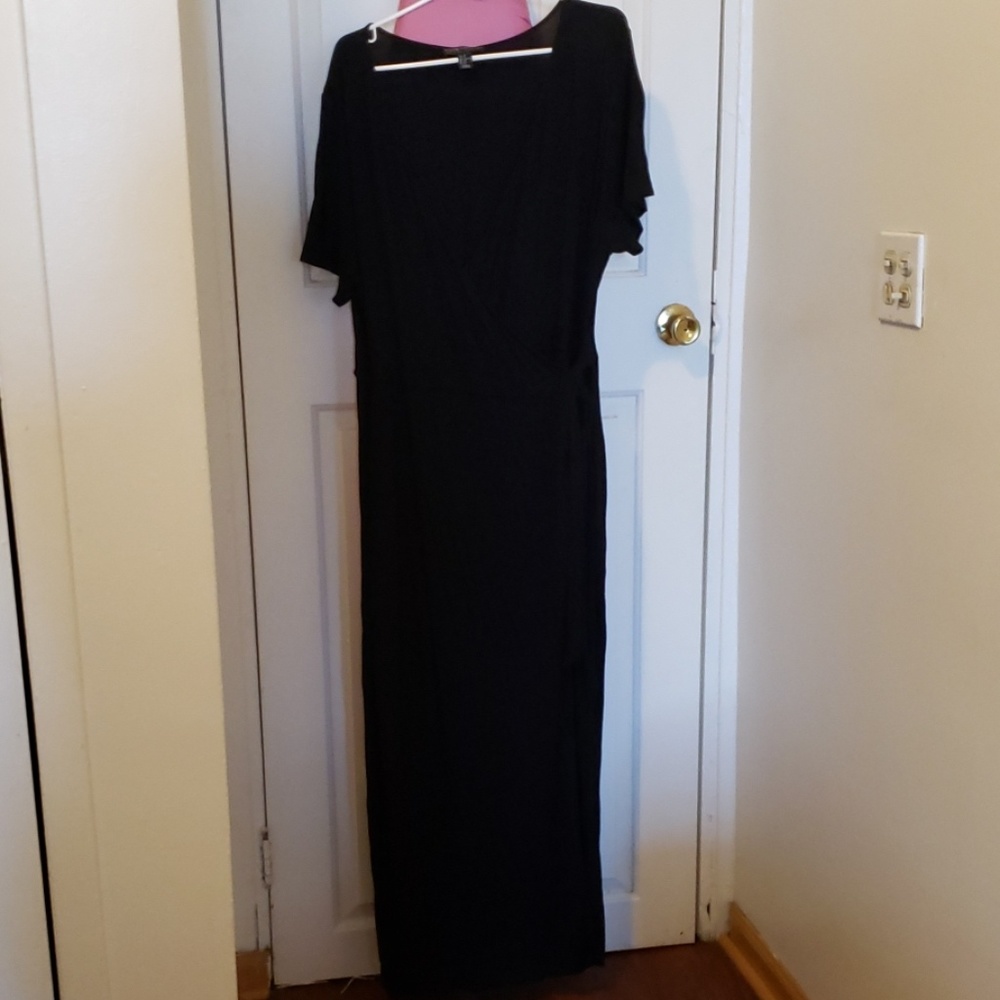 Forever 21 Black Wrap Dress